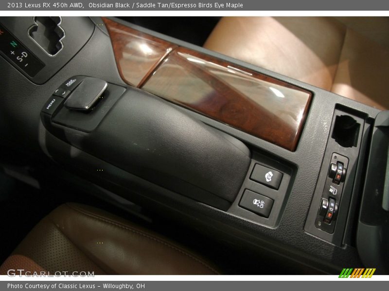 Obsidian Black / Saddle Tan/Espresso Birds Eye Maple 2013 Lexus RX 450h AWD
