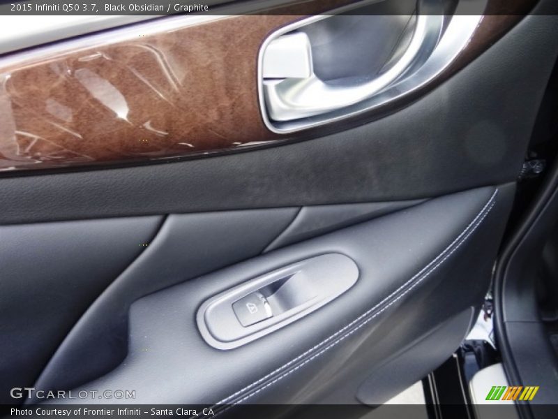 Black Obsidian / Graphite 2015 Infiniti Q50 3.7