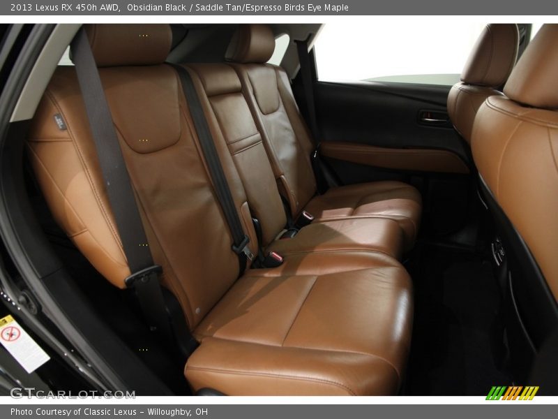 Obsidian Black / Saddle Tan/Espresso Birds Eye Maple 2013 Lexus RX 450h AWD