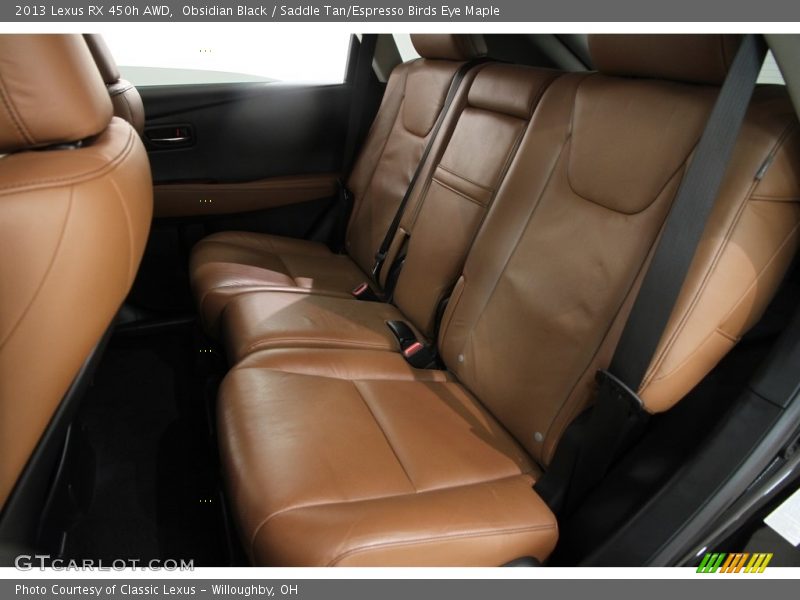 Obsidian Black / Saddle Tan/Espresso Birds Eye Maple 2013 Lexus RX 450h AWD