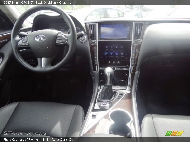 Black Obsidian / Graphite 2015 Infiniti Q50 3.7