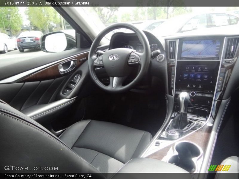 Black Obsidian / Graphite 2015 Infiniti Q50 3.7