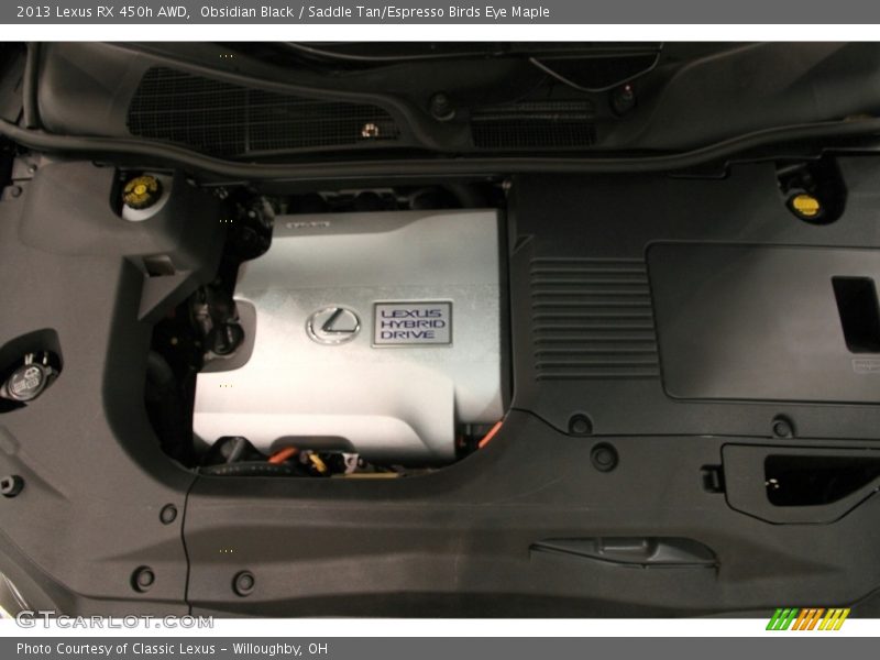 Obsidian Black / Saddle Tan/Espresso Birds Eye Maple 2013 Lexus RX 450h AWD