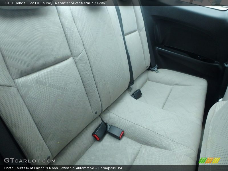 Alabaster Silver Metallic / Gray 2013 Honda Civic EX Coupe