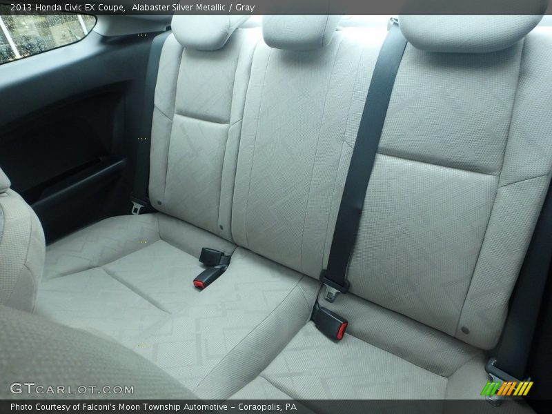 Alabaster Silver Metallic / Gray 2013 Honda Civic EX Coupe