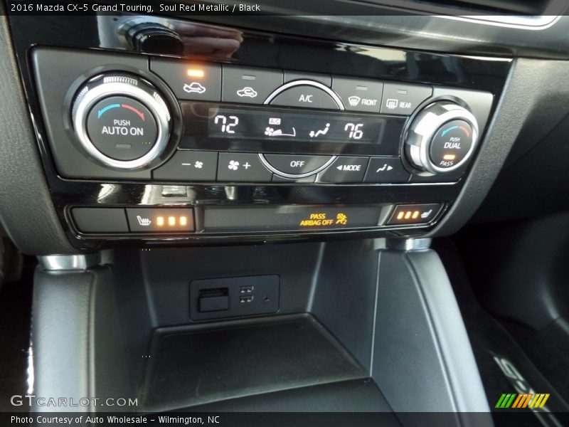 Soul Red Metallic / Black 2016 Mazda CX-5 Grand Touring