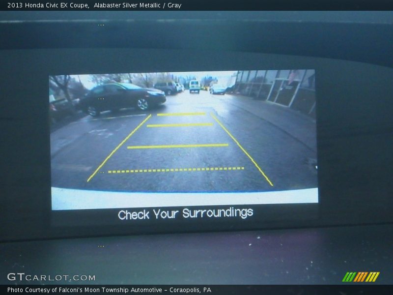 Alabaster Silver Metallic / Gray 2013 Honda Civic EX Coupe