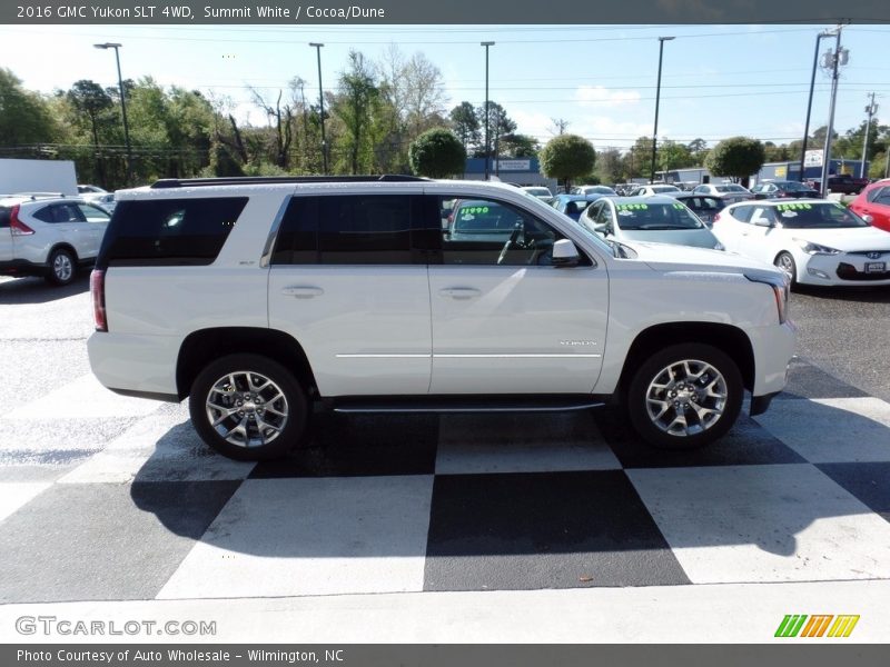 Summit White / Cocoa/Dune 2016 GMC Yukon SLT 4WD