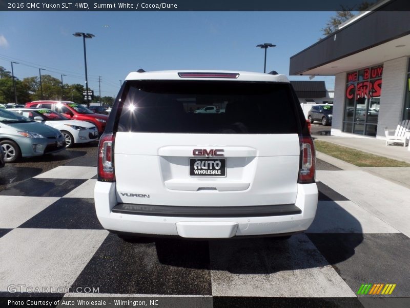 Summit White / Cocoa/Dune 2016 GMC Yukon SLT 4WD