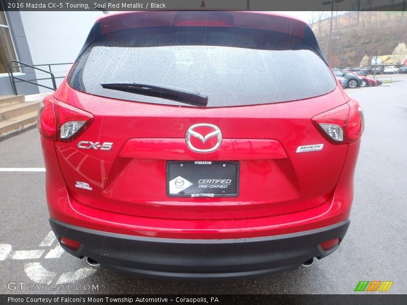 Soul Red Metallic / Black 2016 Mazda CX-5 Touring