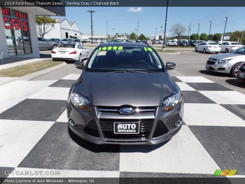 Sterling Gray / Charcoal Black 2014 Ford Focus Titanium Sedan