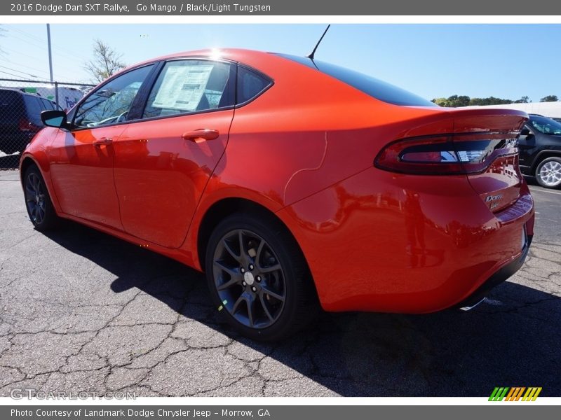 Go Mango / Black/Light Tungsten 2016 Dodge Dart SXT Rallye