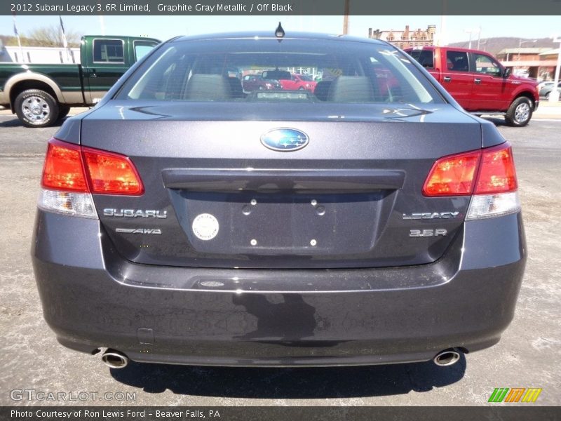 Graphite Gray Metallic / Off Black 2012 Subaru Legacy 3.6R Limited