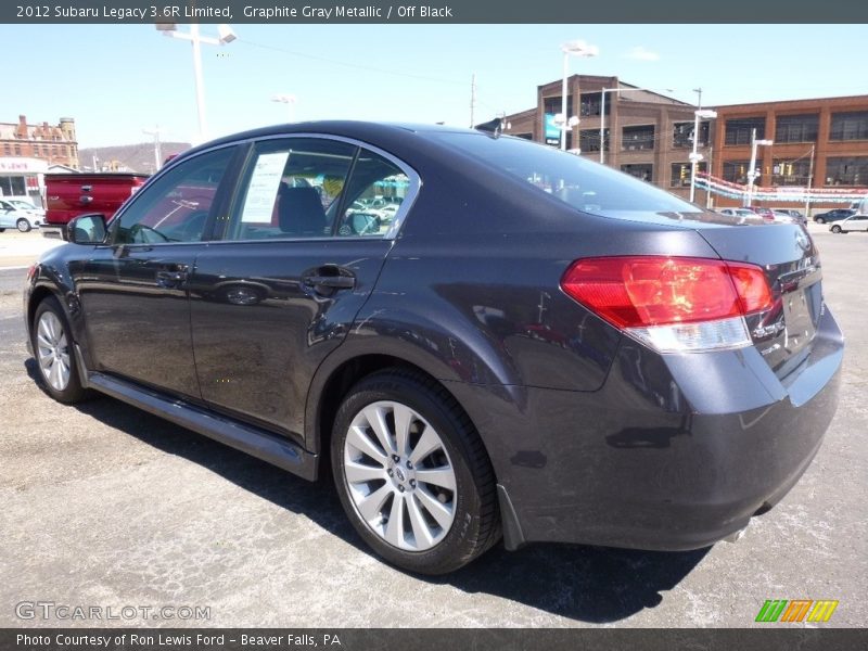 Graphite Gray Metallic / Off Black 2012 Subaru Legacy 3.6R Limited