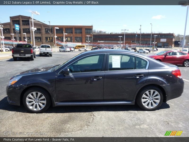 Graphite Gray Metallic / Off Black 2012 Subaru Legacy 3.6R Limited