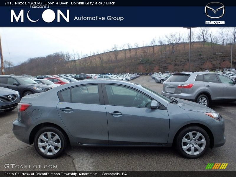 Dolphin Gray Mica / Black 2013 Mazda MAZDA3 i Sport 4 Door