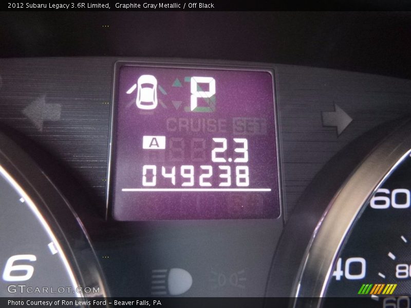 Graphite Gray Metallic / Off Black 2012 Subaru Legacy 3.6R Limited