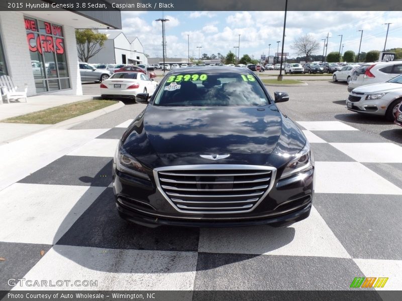 Caspian Black / Black 2015 Hyundai Genesis 3.8 Sedan
