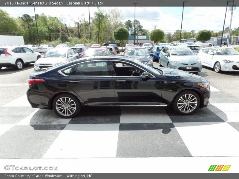 Caspian Black / Black 2015 Hyundai Genesis 3.8 Sedan