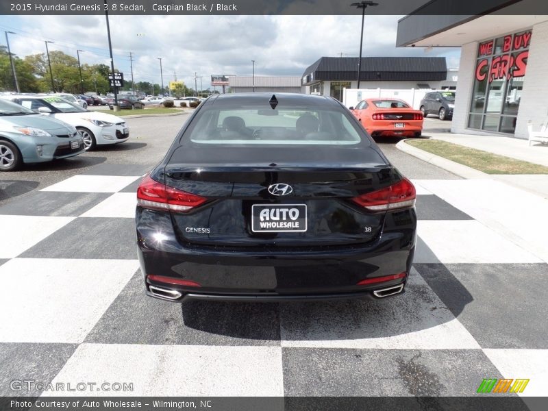 Caspian Black / Black 2015 Hyundai Genesis 3.8 Sedan