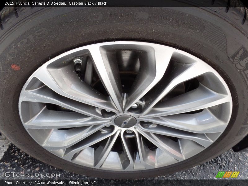 Caspian Black / Black 2015 Hyundai Genesis 3.8 Sedan