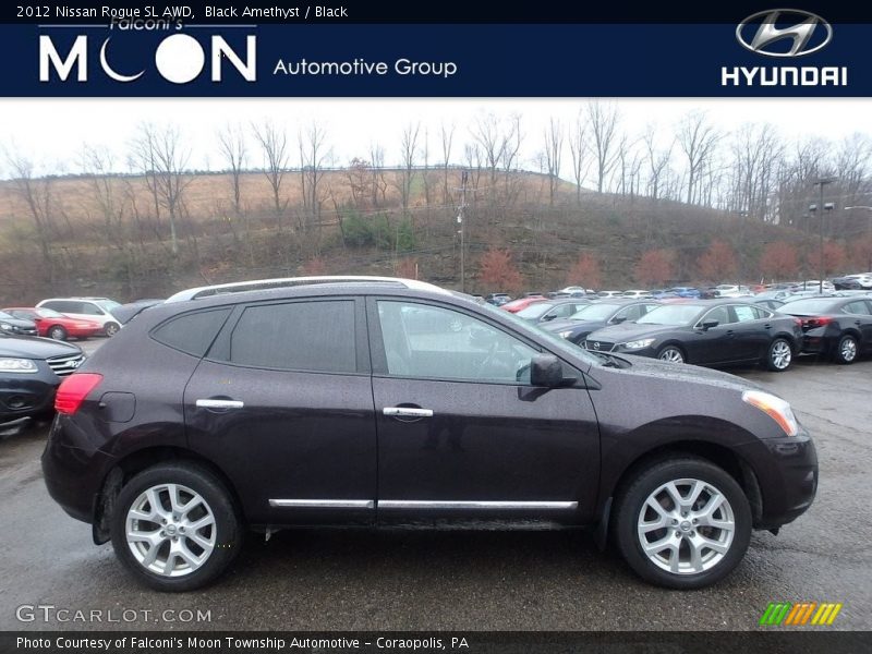 Black Amethyst / Black 2012 Nissan Rogue SL AWD