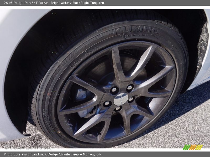 Bright White / Black/Light Tungsten 2016 Dodge Dart SXT Rallye
