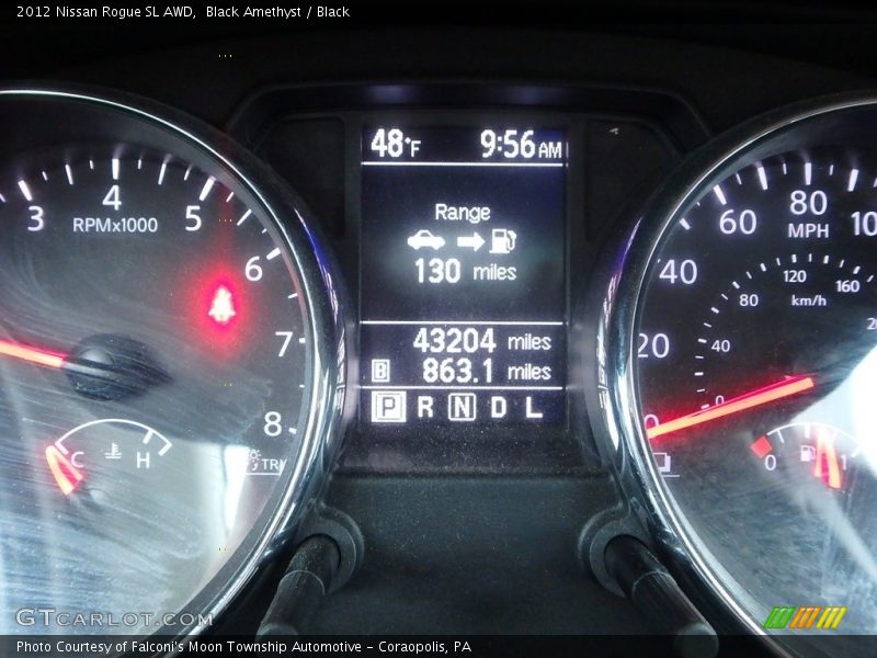 Black Amethyst / Black 2012 Nissan Rogue SL AWD