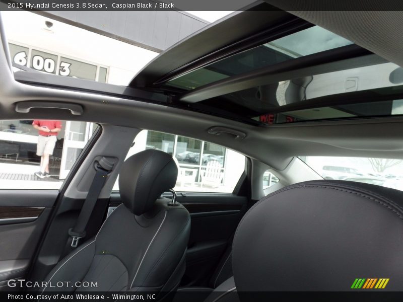 Caspian Black / Black 2015 Hyundai Genesis 3.8 Sedan