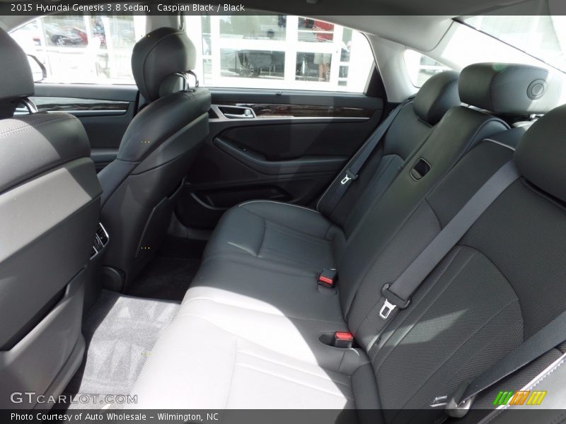 Caspian Black / Black 2015 Hyundai Genesis 3.8 Sedan