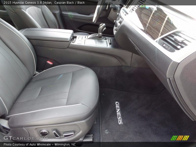 Caspian Black / Black 2015 Hyundai Genesis 3.8 Sedan