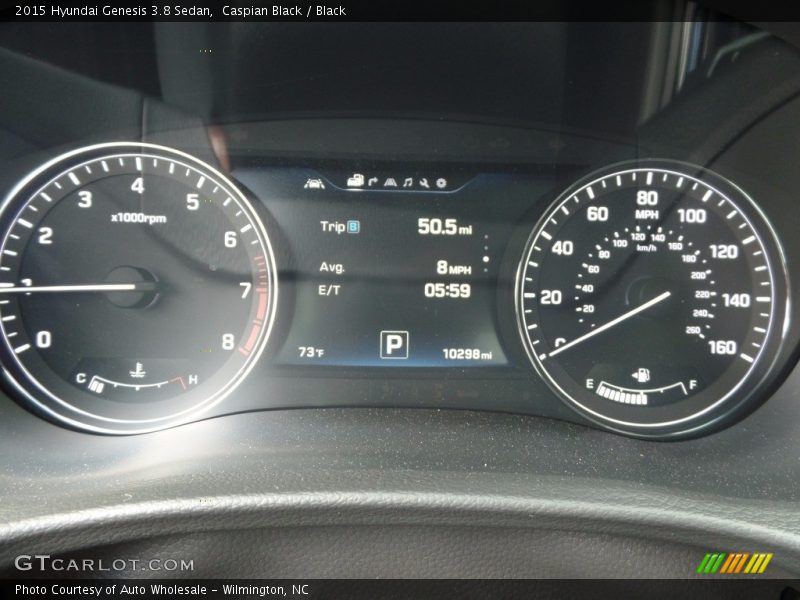 Caspian Black / Black 2015 Hyundai Genesis 3.8 Sedan