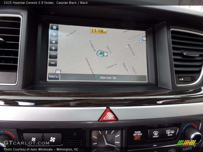 Caspian Black / Black 2015 Hyundai Genesis 3.8 Sedan