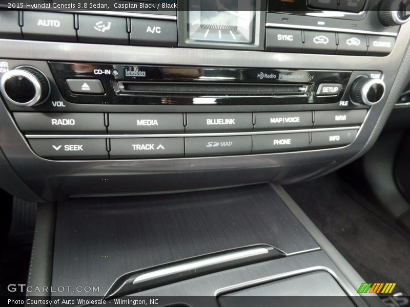 Caspian Black / Black 2015 Hyundai Genesis 3.8 Sedan