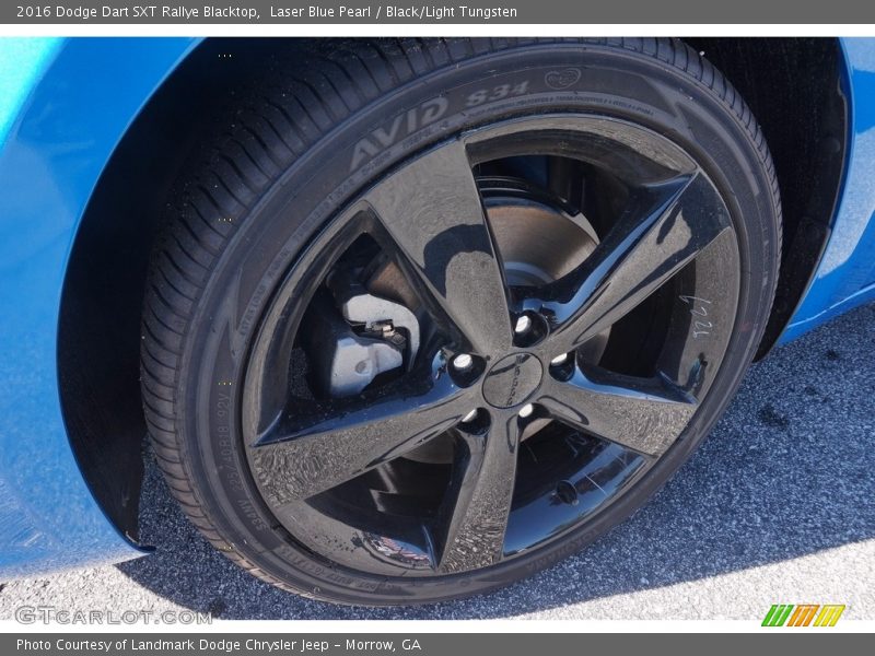 Laser Blue Pearl / Black/Light Tungsten 2016 Dodge Dart SXT Rallye Blacktop
