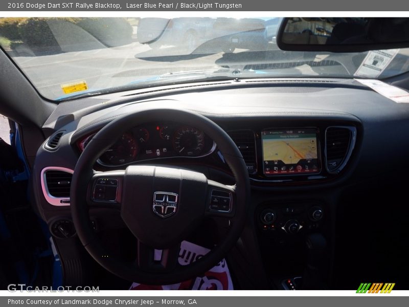 Laser Blue Pearl / Black/Light Tungsten 2016 Dodge Dart SXT Rallye Blacktop