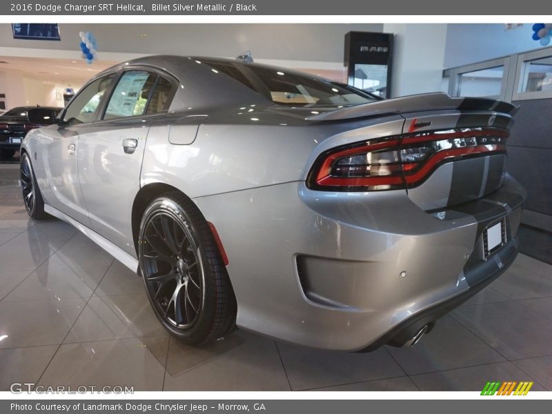 Billet Silver Metallic / Black 2016 Dodge Charger SRT Hellcat