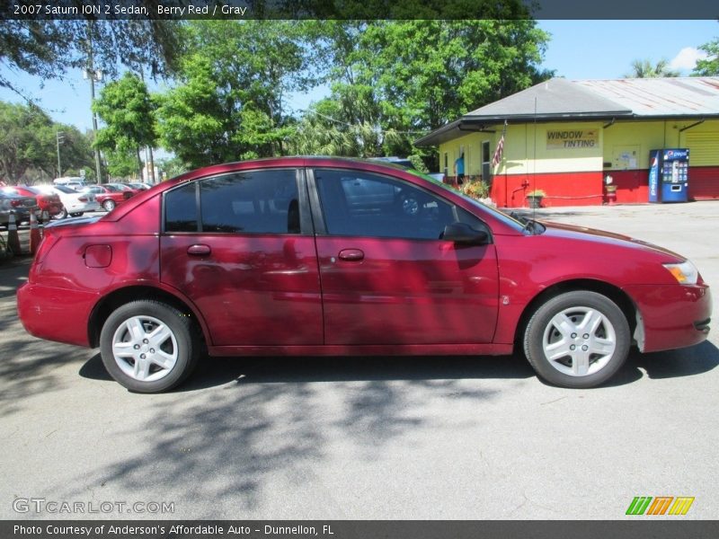 Berry Red / Gray 2007 Saturn ION 2 Sedan