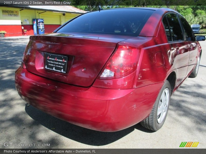 Berry Red / Gray 2007 Saturn ION 2 Sedan