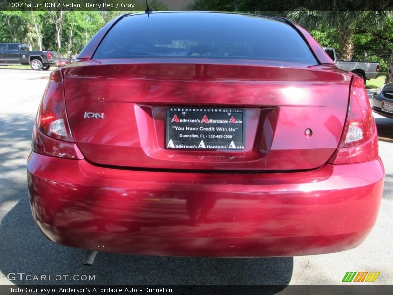 Berry Red / Gray 2007 Saturn ION 2 Sedan