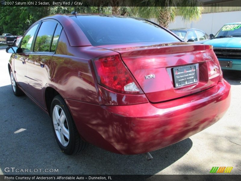 Berry Red / Gray 2007 Saturn ION 2 Sedan