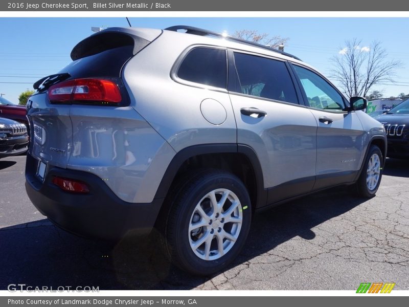 Billet Silver Metallic / Black 2016 Jeep Cherokee Sport