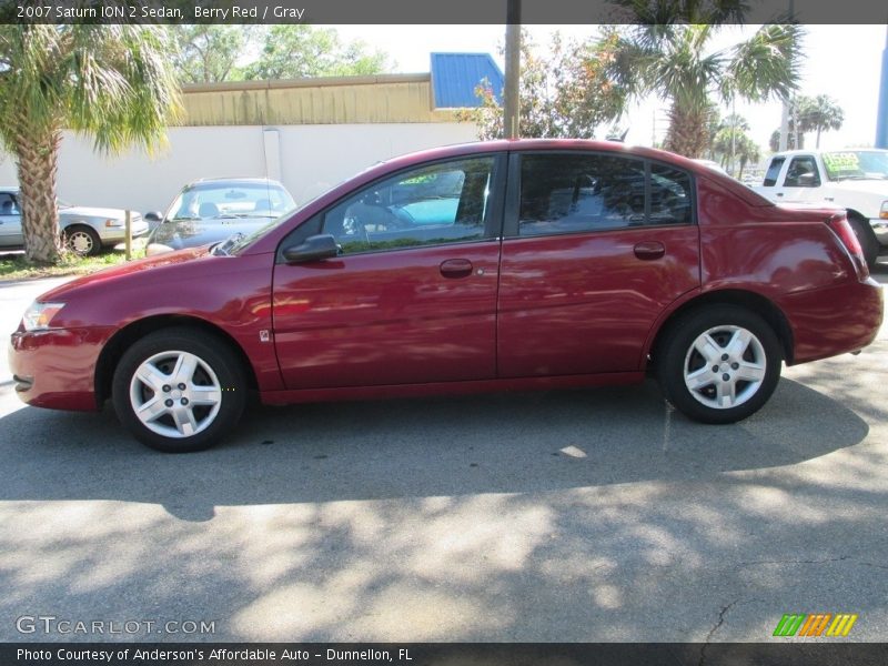 Berry Red / Gray 2007 Saturn ION 2 Sedan