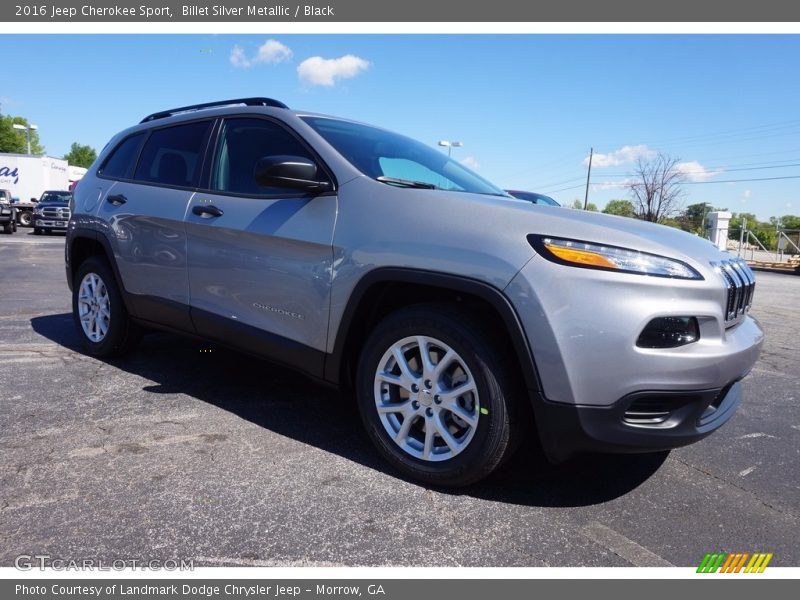 Billet Silver Metallic / Black 2016 Jeep Cherokee Sport