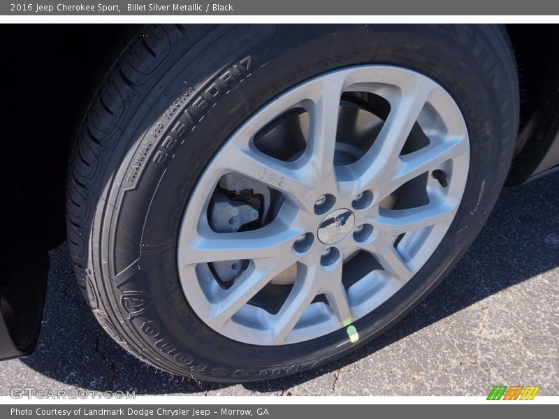 Billet Silver Metallic / Black 2016 Jeep Cherokee Sport