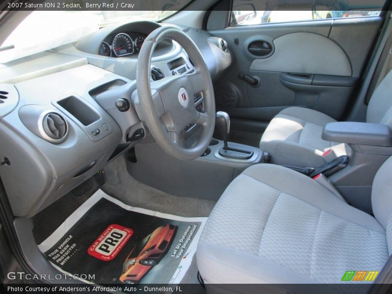 Berry Red / Gray 2007 Saturn ION 2 Sedan