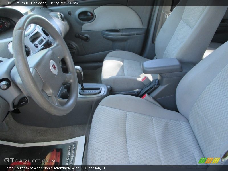 Berry Red / Gray 2007 Saturn ION 2 Sedan