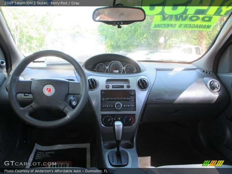 Berry Red / Gray 2007 Saturn ION 2 Sedan