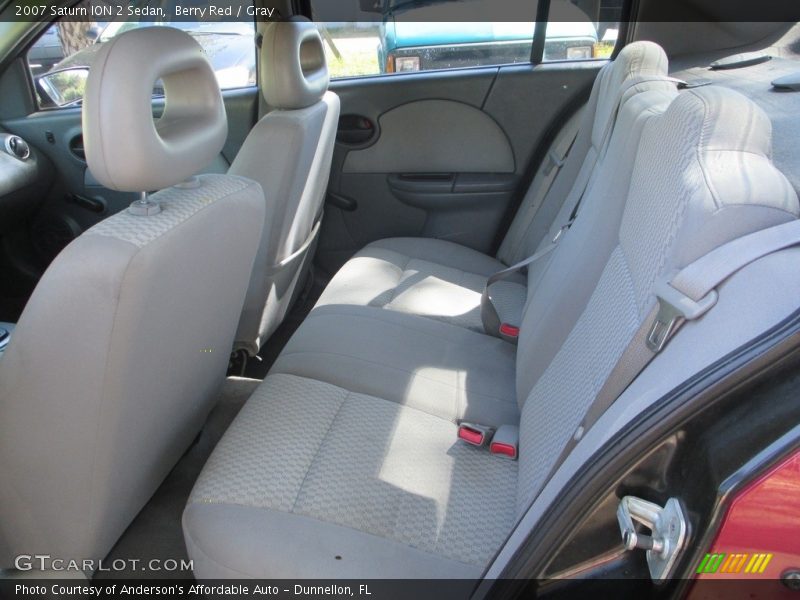 Berry Red / Gray 2007 Saturn ION 2 Sedan