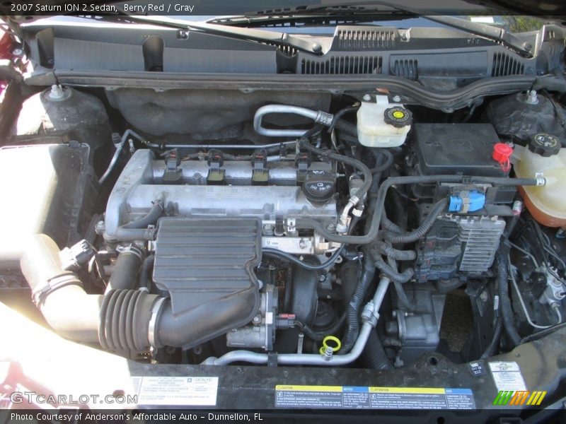 Berry Red / Gray 2007 Saturn ION 2 Sedan